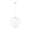 Z-Lite Savanti Pendant, 1-Light, 18 In.W x 19.5 In.H, Textured White/White Opal 7507-18TW - alternate 1